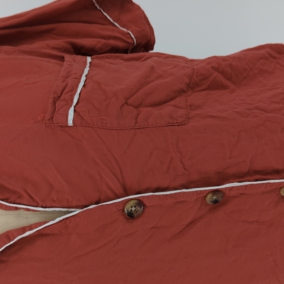 Forever 21 Button Down Pajama Top Red S sleepwear intimate casual retro - Picture 4 of 6